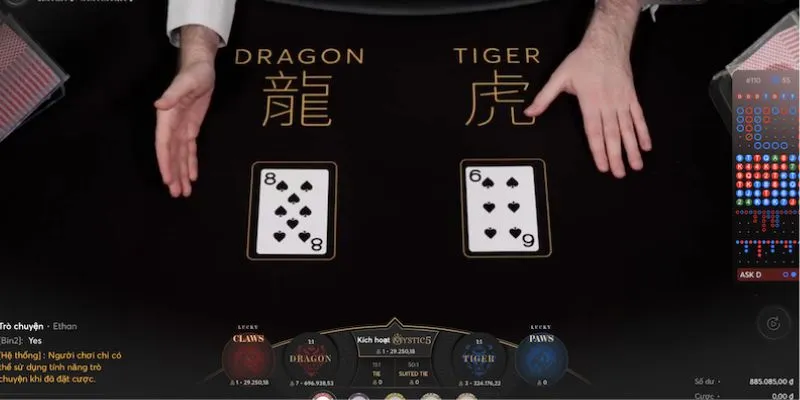 Bí kíp chơi rồng hổ tối ưu chiến thắng 